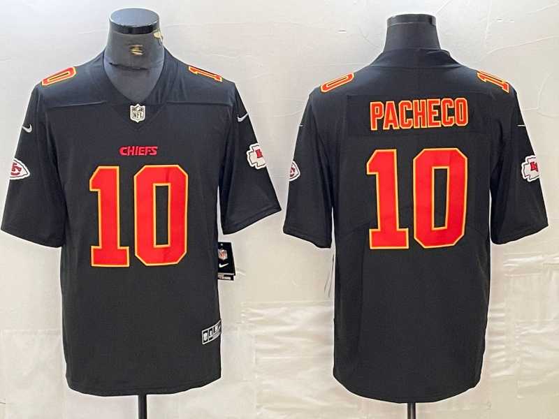 Men's Kansas City Chiefs #10 Isiah Pacheco Black Fashion Vapor Limited Stitched Jersey,We sell and wholesale Men's Kansas City Chiefs #10 Isiah Pacheco Black Fashion Vapor Limited Stitched Jersey on line form chian!